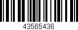 Código de barras (EAN, GTIN, SKU, ISBN): '43565436'