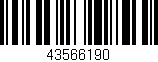 Código de barras (EAN, GTIN, SKU, ISBN): '43566190'