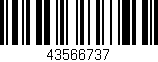 Código de barras (EAN, GTIN, SKU, ISBN): '43566737'