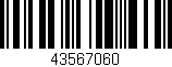 Código de barras (EAN, GTIN, SKU, ISBN): '43567060'