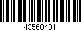 Código de barras (EAN, GTIN, SKU, ISBN): '43568431'
