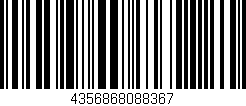 Código de barras (EAN, GTIN, SKU, ISBN): '4356868088367'