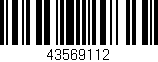 Código de barras (EAN, GTIN, SKU, ISBN): '43569112'