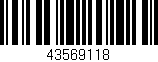 Código de barras (EAN, GTIN, SKU, ISBN): '43569118'