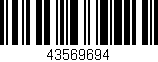 Código de barras (EAN, GTIN, SKU, ISBN): '43569694'