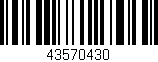 Código de barras (EAN, GTIN, SKU, ISBN): '43570430'