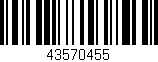 Código de barras (EAN, GTIN, SKU, ISBN): '43570455'