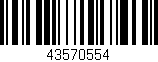 Código de barras (EAN, GTIN, SKU, ISBN): '43570554'