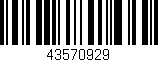 Código de barras (EAN, GTIN, SKU, ISBN): '43570929'