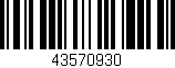 Código de barras (EAN, GTIN, SKU, ISBN): '43570930'