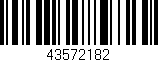 Código de barras (EAN, GTIN, SKU, ISBN): '43572182'