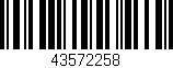 Código de barras (EAN, GTIN, SKU, ISBN): '43572258'