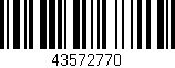 Código de barras (EAN, GTIN, SKU, ISBN): '43572770'