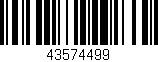 Código de barras (EAN, GTIN, SKU, ISBN): '43574499'