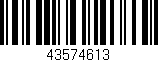 Código de barras (EAN, GTIN, SKU, ISBN): '43574613'