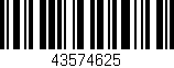 Código de barras (EAN, GTIN, SKU, ISBN): '43574625'