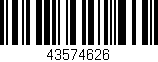 Código de barras (EAN, GTIN, SKU, ISBN): '43574626'