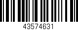 Código de barras (EAN, GTIN, SKU, ISBN): '43574631'