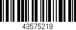 Código de barras (EAN, GTIN, SKU, ISBN): '43575219'