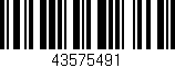 Código de barras (EAN, GTIN, SKU, ISBN): '43575491'