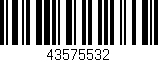 Código de barras (EAN, GTIN, SKU, ISBN): '43575532'
