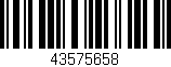 Código de barras (EAN, GTIN, SKU, ISBN): '43575658'