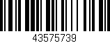 Código de barras (EAN, GTIN, SKU, ISBN): '43575739'