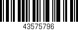Código de barras (EAN, GTIN, SKU, ISBN): '43575796'