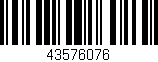 Código de barras (EAN, GTIN, SKU, ISBN): '43576076'