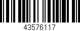 Código de barras (EAN, GTIN, SKU, ISBN): '43576117'
