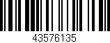 Código de barras (EAN, GTIN, SKU, ISBN): '43576135'