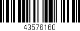Código de barras (EAN, GTIN, SKU, ISBN): '43576160'