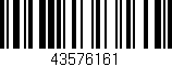 Código de barras (EAN, GTIN, SKU, ISBN): '43576161'