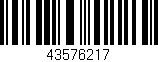 Código de barras (EAN, GTIN, SKU, ISBN): '43576217'