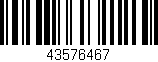 Código de barras (EAN, GTIN, SKU, ISBN): '43576467'