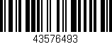 Código de barras (EAN, GTIN, SKU, ISBN): '43576493'