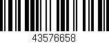 Código de barras (EAN, GTIN, SKU, ISBN): '43576658'