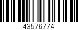 Código de barras (EAN, GTIN, SKU, ISBN): '43576774'