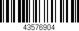 Código de barras (EAN, GTIN, SKU, ISBN): '43576904'