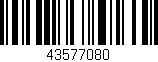 Código de barras (EAN, GTIN, SKU, ISBN): '43577080'
