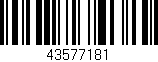 Código de barras (EAN, GTIN, SKU, ISBN): '43577181'
