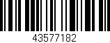 Código de barras (EAN, GTIN, SKU, ISBN): '43577182'