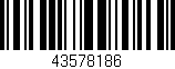 Código de barras (EAN, GTIN, SKU, ISBN): '43578186'
