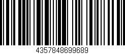 Código de barras (EAN, GTIN, SKU, ISBN): '4357848699689'