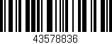 Código de barras (EAN, GTIN, SKU, ISBN): '43578836'