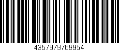 Código de barras (EAN, GTIN, SKU, ISBN): '4357979769954'