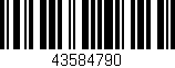 Código de barras (EAN, GTIN, SKU, ISBN): '43584790'