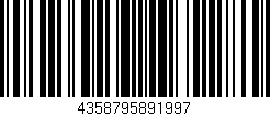 Código de barras (EAN, GTIN, SKU, ISBN): '4358795891997'