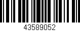 Código de barras (EAN, GTIN, SKU, ISBN): '43589052'