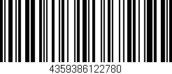 Código de barras (EAN, GTIN, SKU, ISBN): '4359386122780'